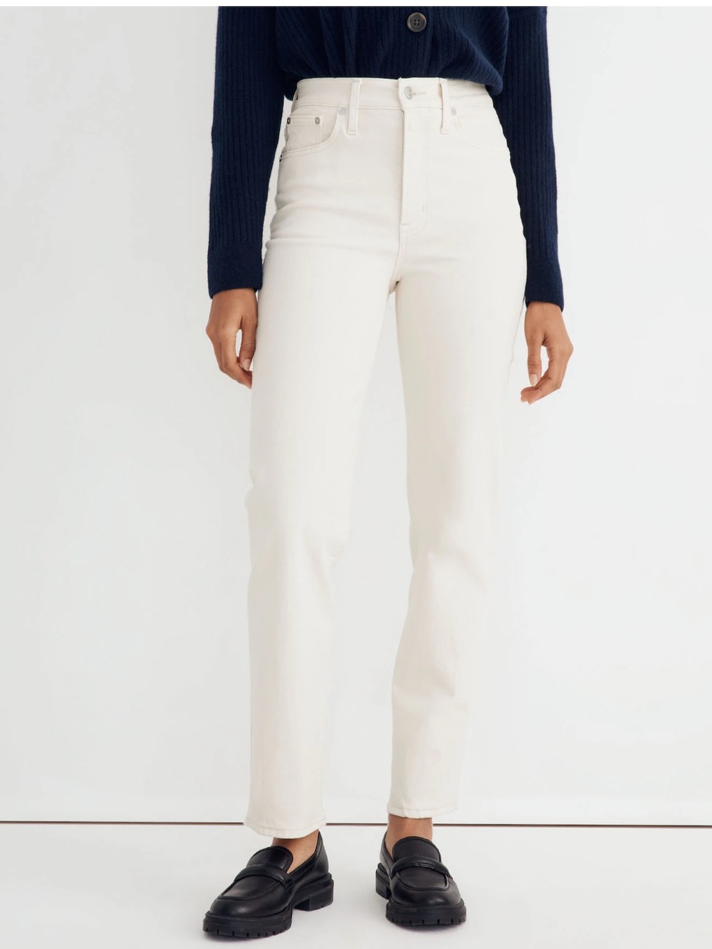 Madewell Perfect Vintage Straight Jean in canvas wash